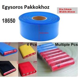 1m Zsugorfólia 18650 Egysoros Pakkokhoz Piros 85mm Piros (5536)