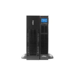 NJOY Szünetmentes 10000VA - Balder 10000 (On-line, RS232, USB, szoftver, LCD kijelző, 3U rack,) akkumulátor nélkül!