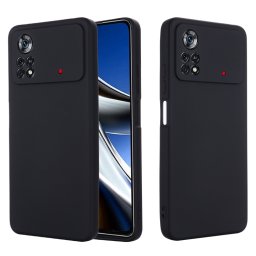 RUBBER Gumi borítás Xiaomi Poco X4 Pro 5G fekete
