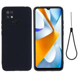 RUBBER Xiaomi Poco C40 fekete védőburkolat