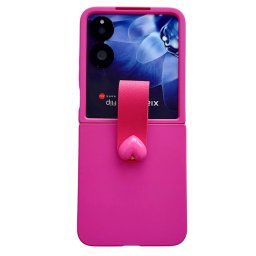 HEART RING Műanyag védőburkolat a Xiaomi MIX-hez Flip PINK