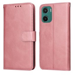 SMOOTH Wallet tok Motorola Moto G05 / Moto E15 rózsaszín