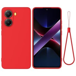 RUBBER Védőtok a Xiaomi Poco X7-hez Pro piros