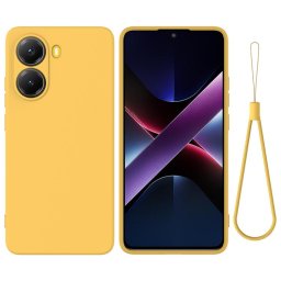 RUBBER Védőtok a Xiaomi Poco X7-hez Pro sárga