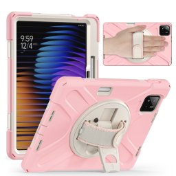 SOLID Tartós tok a Xiaomi Pad 7 / 7 Pro világos rózsaszín