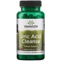 Swanson Uric Acid Cleanse - Húgysav tisztító 7 gyógynövény komplex kapszula - 60db