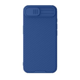 NILLKIN CAMSHIELD PRO szilikon telefonvédő (ütésállóság, kameravédő, csíkos) SÖTÉTKÉK Apple iPhone 16e