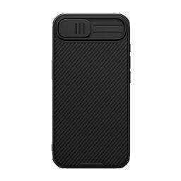 NILLKIN CAMSHIELD PRO MAGNETIC műanyag telefonvédő (ütésállóság, kameravédő, mágneses, csíkos) FEKETE Apple iPhone 16e