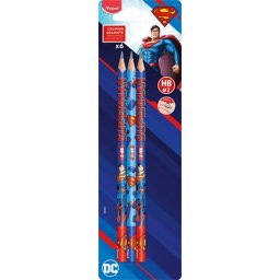 MAPED Grafitceruza, HB, háromszögletű, MAPED "Superman", 6 db