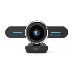 PORT mini konferencia kamera, 4K, automatikus képalkotás, sztereó, fekete