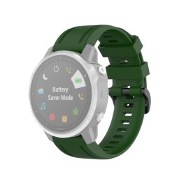 SZILIKON pánt Garmin Fenix 6S / 6S Pro / 6S Sapphire sötétzöld