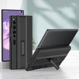 GKK SUPPORT Borító Huawei Mate Xs 2 állvánnyal, fekete