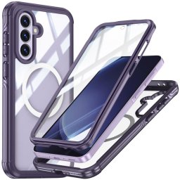DUAL MAGSAFE Kétoldalas védőburkolat a Samsung Galaxy A36 / A56 lila