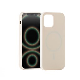 ER POWER CARNEVAL SNAP szilikon borítás iPhone 12/12 Pro készülékhez MagSafe-fel - bézs színben