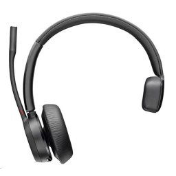 Poly Voyager 4310 MS Teams vezeték nélküli fejhallgató, BT700 USB-A adapter, mono, töltőállvány