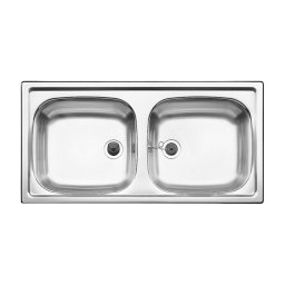 500372 - BLANCO TOP EZ 8X4 rozsdamentes mosogató 860X435