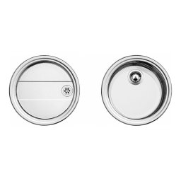513310 - BLANCO RONDOSET rozsdamentes mosogató fényezett 460X460