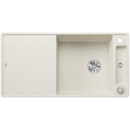 527054 - BLANCO AXIA III XL 6 S-F gránit mosogató törtfehér fa vágódeszkával távműködtetővel