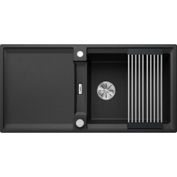 527618 - Blanco ADIRA XL 6 S SILGRANIT® mosogató Adira ráccsal, Infino lefolyó-távműködtetővel antracit