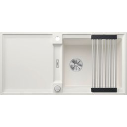 527621 - Blanco ADIRA XL 6 S SILGRANIT® mosogató Adira ráccsal, Infino lefolyó-távműködtetővel fehér