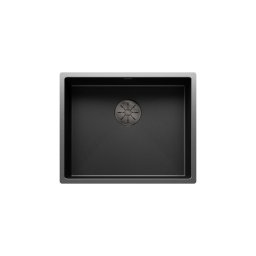 527834 - BLANCO CLARON 500-U DarkSteel rozsdamentes mosogató 540X440