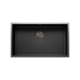 527835 - BLANCO CLARON 700-U DarkSteel rozsdamentes mosogató 740X440