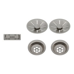 207410 - BLANCO InFino szett satin platinum két medencés mosogatókhoz