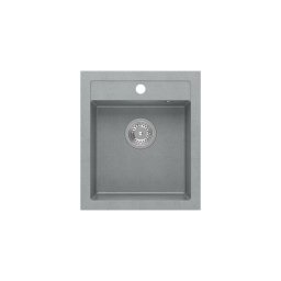 1353 - Quadron JOHNNY 100 gránit mosogató (430x500 mm, 1 medence) Silver stone