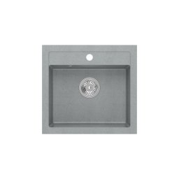 1355 - Quadron JOHNNY 110 gránit mosogató (500x470 mm, 1 medence) Silver stone