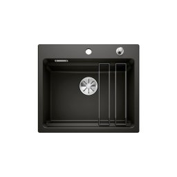 525162 - BLANCO ETAGON 6 kerámia 584X510, 1 medencés mosogató fekete