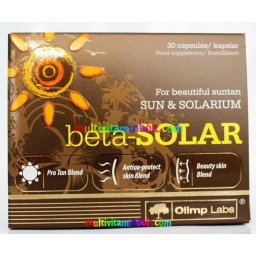 Beta-Solar 30 db kapszula, bőr-, nap-, szemvédelem vitaminokkal, napozáshoz és szoláriumozáshoz is, önbarnító - Olimp Labs