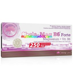 Chela-Mag B6 Forte Mega 60 db kapszula, 250 mg, kelátkötésű, szerves magnézium B6-vitaminnal - Olimp Labs