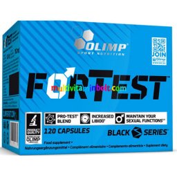 ForTest 120 db kapszula, libidó növelő hatású, Maca, görögszéna mag, sáfrány, kínai magnólia-szőlő, cink - Olimp Sport Nutrition