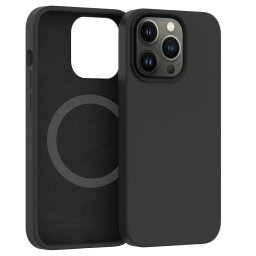 ER POWER szilikon borító CARNEVAL SNAP iPhone 13 Pro Max készülékhez MagSafe-vel - Fekete