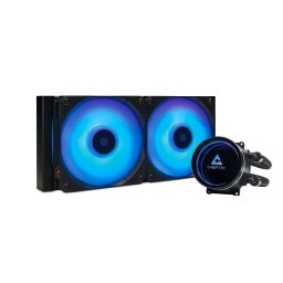 CHIEFTEC Iceberg 240 CPU vízhűtés, 2x120mm ARGB, ARGB vízblokk, LGA1851, AM5, fekete, fekete