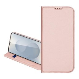 DUX DUCIS SKIN PRO tok álló, bőr hatású (FLIP, oldalra nyíló, kártyazseb, asztali tartó) RÓZSASZÍN Samsung Galaxy A56 5G (SM-A566), Galaxy A36 5G (SM-A366)