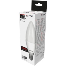 Entac LED Candle E14 6,5W WW 3000K