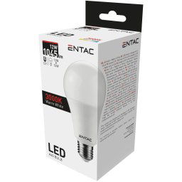 Entac LED Globe E27 12W WW 3000K