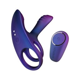 Hueman Infinity Ignite - vibrációs pénisz- és heregyűrű (lila)