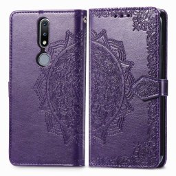 ART Pénztárca borító Nokia 2.4 ORNAMENT lila