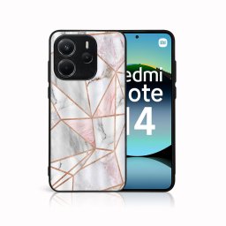 MY ART Védőburkolat a Xiaomi Redmi Note 14 PINK MARBLE (143)