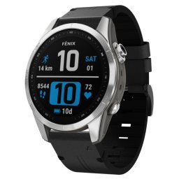 LEATHER Bőrszíj Garmin Fenix 7S / 7S Pro / 7S Solar / 7S zafír fekete