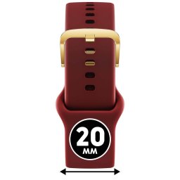 ICE smart 2.0, 1.7 és ICE 3.0 - Piros, arany szilikon szíj - (025092)