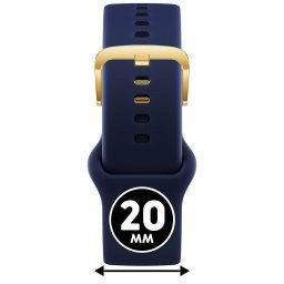 ICE smart 2.0, 1.7 és ICE 3.0 - Kék, arany szilikon szíj - (025091)