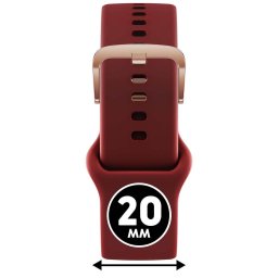 ICE smart 2.0, 1.7 és ICE 3.0 - Piros, rozé arany szilikon szíj - (025088)