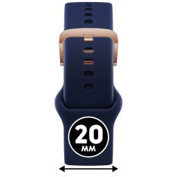 ICE smart 2.0, 1.7 és ICE 3.0 - Kék, rozé arany szilikon szíj - (025087)