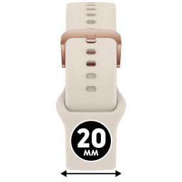ICE smart 2.0, 1.7 és ICE 3.0 - Mandula, rozé arany szilikon szíj - (025085)