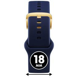 ICE smart 2.0 és ICE 3.0, 1.2 - Kék, arany szilikon szíj - (025083)