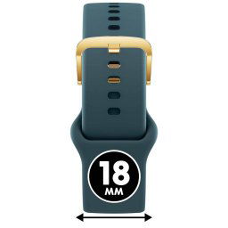 ICE smart 2.0 és ICE 3.0, 1.2 - Zöld, arany szilikon szíj - (025082)