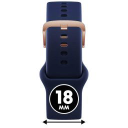 ICE smart 2.0 és ICE 3.0, 1.2 - Kék, rozé arany szilikon szíj - (025079)